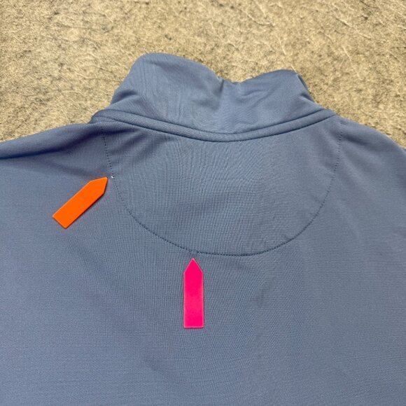 Vineyard Vines Performance 1/4 Zip Pullover Men M Blue 44" x 29" Long Sleeve - Picture 9 of 16